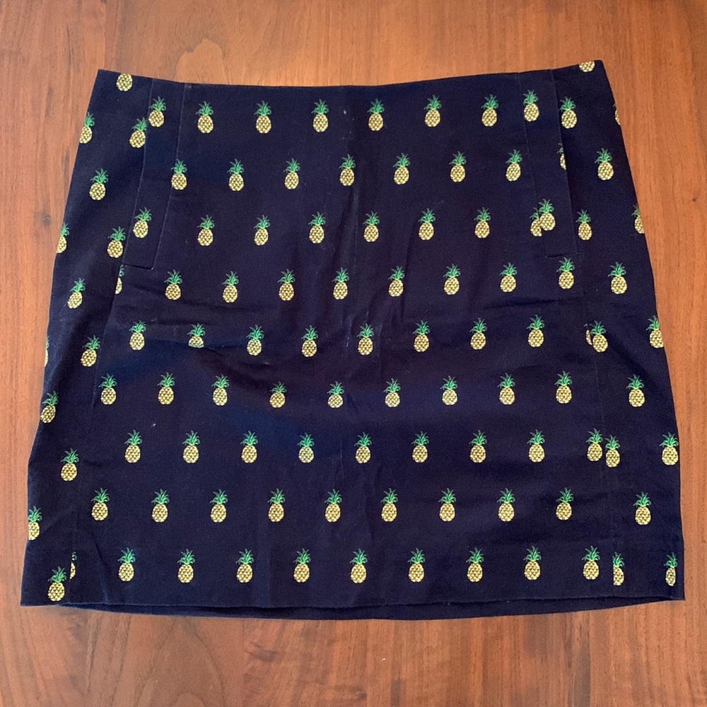 J Crew Cotton Pineapple Mini Skirt
